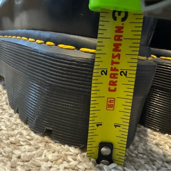 Dr. Martens 1461 Smooth Leather Platform shoes in black. - Picture 8 of 9